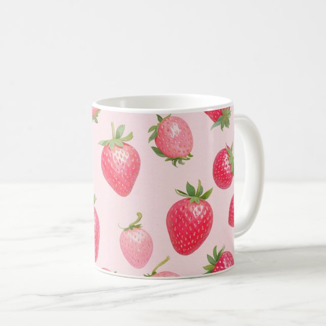 Sweet Strawberry Garden Mugs Kaffeetasse (VorderseiteRechts)