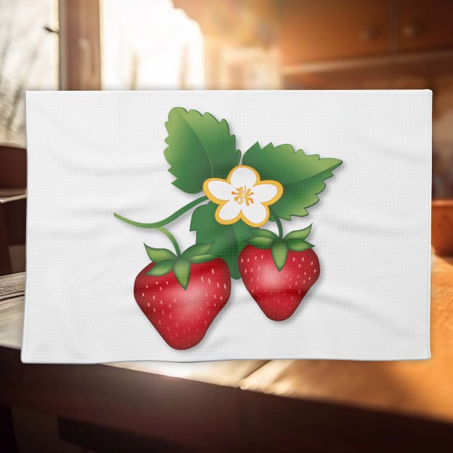 Sweet Strawberry Handtuch (Sweet Strawberry Shortcake Towel to spruce up your kitchen!)