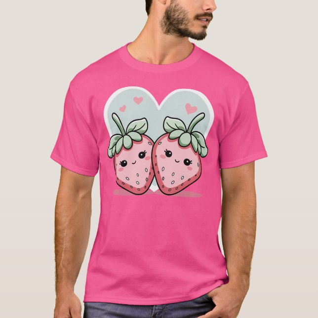 Sweet Strawberry Liebe T-Shirt (Vorderseite)