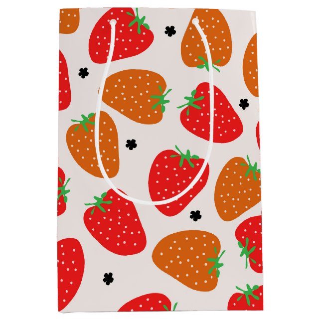Sweet Strawberry Mittlere Geschenktüte (Vorderseite)