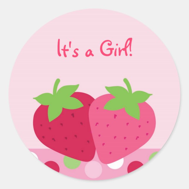 Sweet Strawberry Stickers Umschlag Aufkleber (Vorderseite)