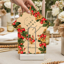 Sweet Strawberry Storybook Baby Shower Serviette