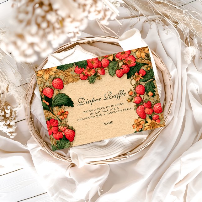 Sweet Strawberry Storybook Diapper Raffle  Begleitkarte (Von Creator hochgeladen)