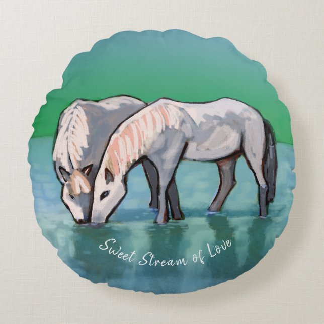 Sweet Stream of Liebe Throw Kissen (Vorderseite)