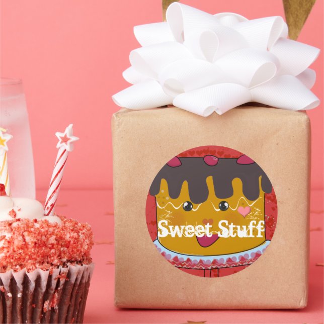 Sweet Stuff Cake Sticker (Party)