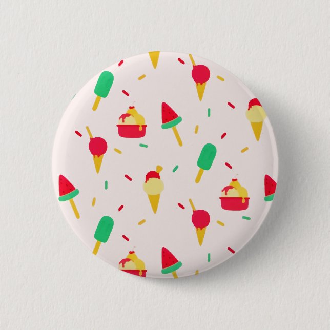 Sweet Summer Fun Rainbow Ice Button (Vorderseite)