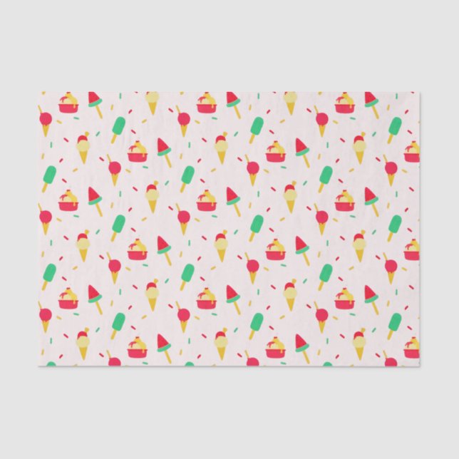 Sweet Summer Fun Rainbow Ice Seidenpapier (Vorderseite)