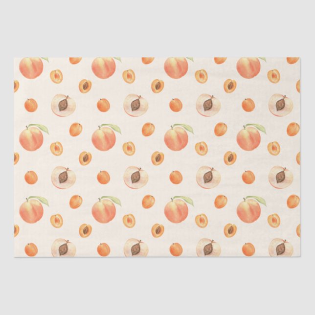 Sweet Summer Peach Muster Seidenpapier (Vorderseite)