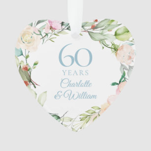 Sweet Summer Rose Garland 60 Jahre Jubiläum Ornament