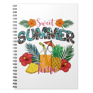Sweet Summer Time Beach Tropical Island Notizblock