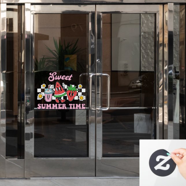 Sweet Summer Time Fensteraufkleber (Büro Tür)