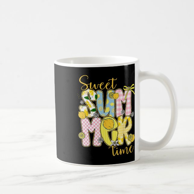 Sweet Summer Time Lemon Coquette Bow Familie Vacat Kaffeetasse (Rechts)