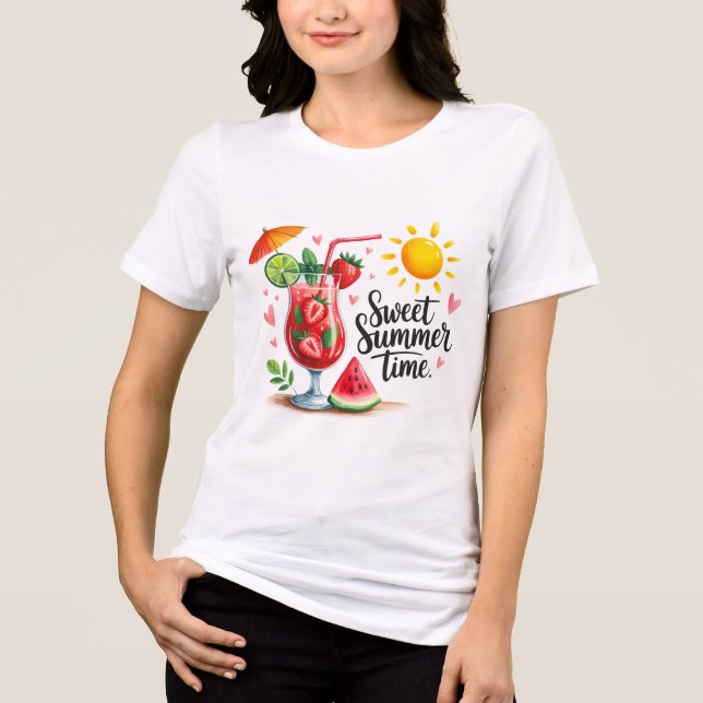 Sweet Summer Time T-Shirt - Blissful Warm Weather  Tri-Blend Shirt (Vorderseite)