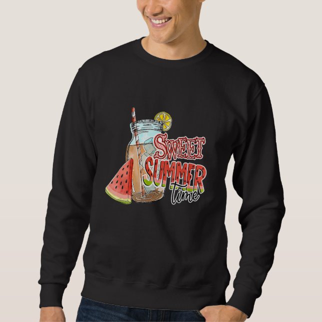 Sweet Summer Time Teacher Off Duty Sweatshirt (Vorderseite)