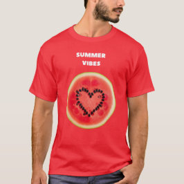 Sweet Summer Vibes - Wassermelone Herz T-Shirt