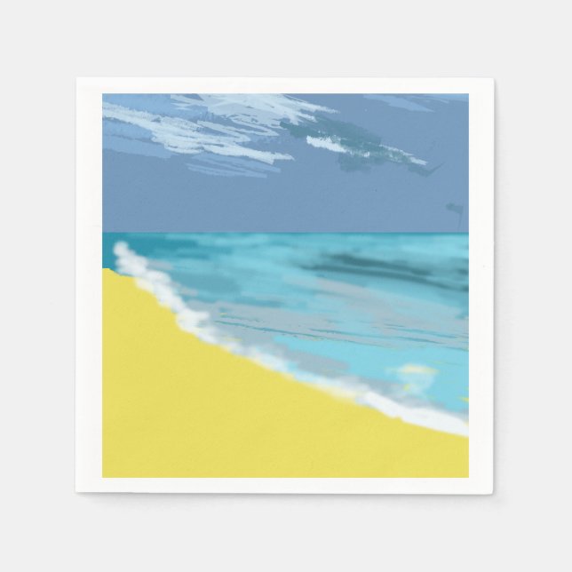 Sweet Summertime Digital zeichnend Serviette (Vorderseite)