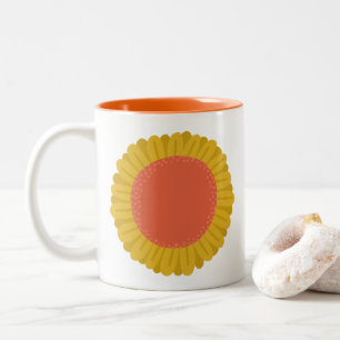 Sweet Sunflower Daisy Blume CUSTOM Zweifarbige Tasse