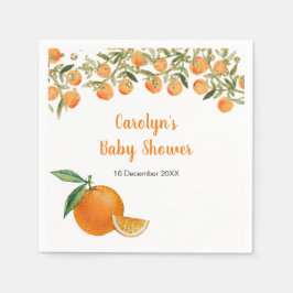Sweet Süsse Orange Baby Dusche Napkin Serviette