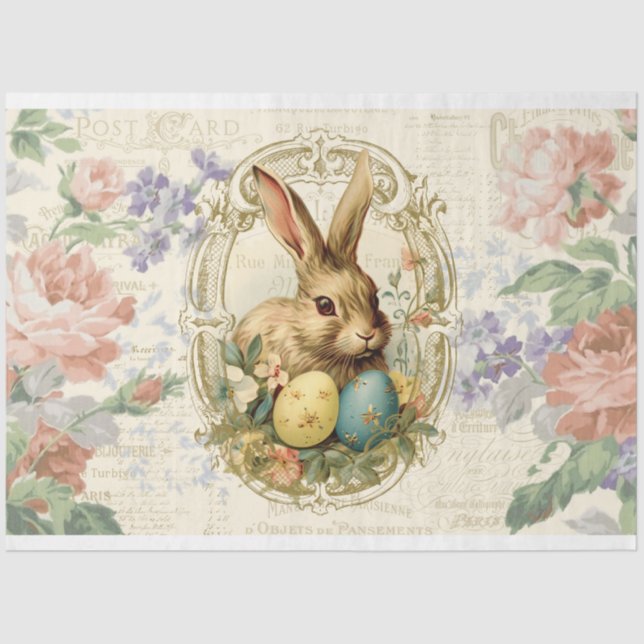 Sweet Sweet Oaster Bunny Decoupage Seidenpapier (Vorderseite)