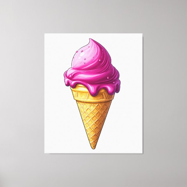 Sweet Swirl - Ice Cream Art Print Leinwanddruck (Vorderseite)
