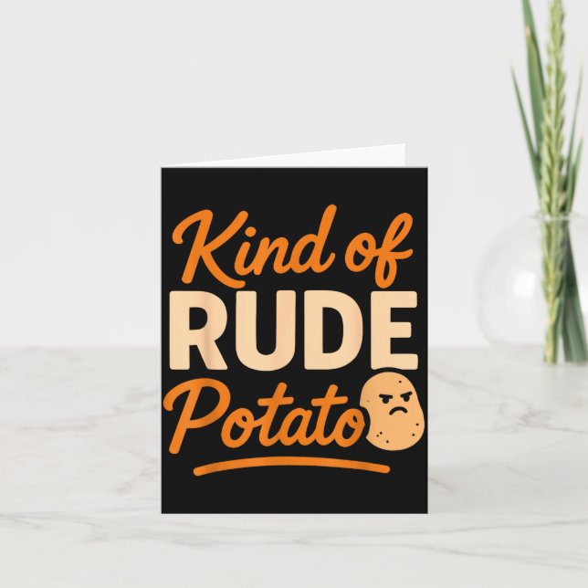 Sweet Tato And Kind Of Rude Tato  Karte (Vorderseite)