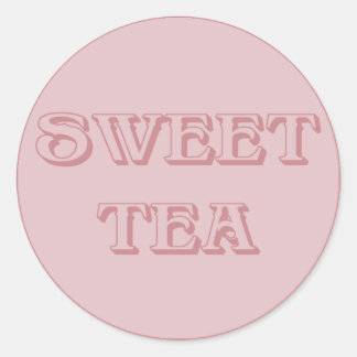 Sweet Tea Birthday Party DIY Drink Stirrers Runder Aufkleber