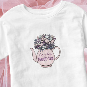 Sweet Tea Floral Teapot Sweetie Kleinkind T-shirt