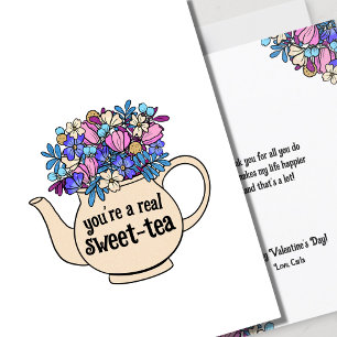 Sweet Tea Illustriert Valentine's Day Card Karte