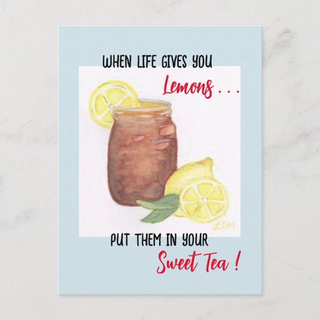 Sweet Tea Postkarte (Vorderseite)