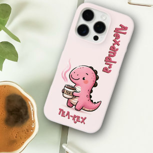 Sweet Tea-Rex Personalisiert Dinosaurier Animal Pu iPhone 16 Pro Hülle