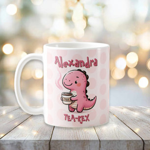 Sweet Tea-Rex Personalisiert Dinosaurier Animal Pu Kaffeetasse