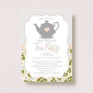 Sweet Teapot Baby Dusche Tee Party Einladung