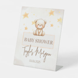 Sweet Teddy Bear Baby Shower Sockelschild