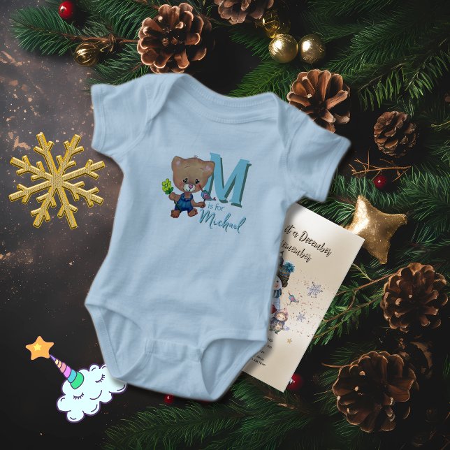 Sweet Teddy Bear mit Bird Baby Strampler (Sweet Teddy Bear with Bird Baby Bodysuit)