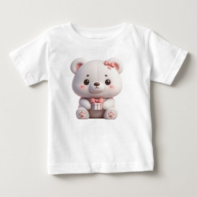 Sweet Teddy Bear und Geschenkboxen Baby T-shirt (Vorderseite)
