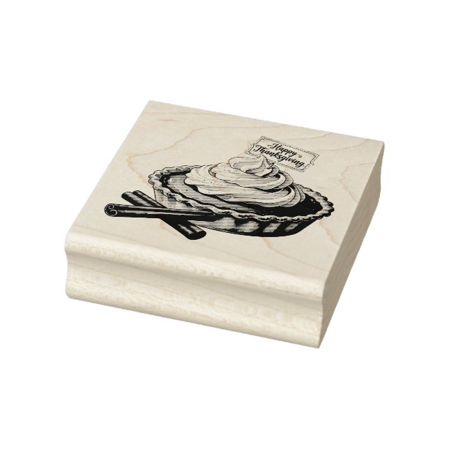 Sweet Thanks – Thanksgiving Pie with Whipped Cream Gummistempel (Stempel)