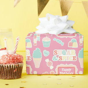 Sweet Things Personalisiert Geburtstag Geschenkpapier
