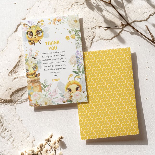 Sweet to Bee' Birthday Dankeskarte (Von Creator hochgeladen)