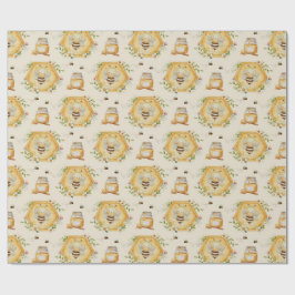 Sweet to Bee One Birthday Gift Wrap Geschenkpapier