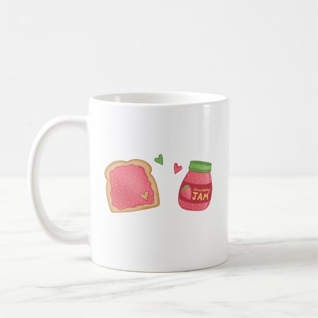 Sweet Toast und Strawberry Jam Kaffeetasse (Links)