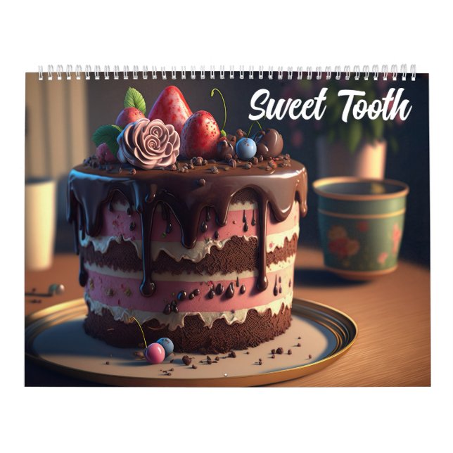 Sweet Tooth, bunte Kuchen Desserts Kalender (Titelbild)