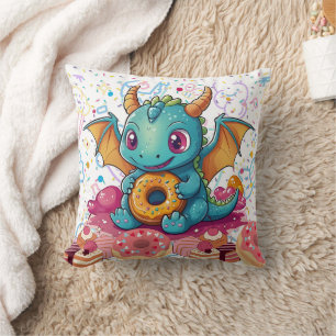 Sweet Tooth Dragon Großdruck Kissen