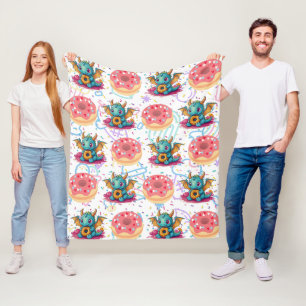 Sweet Tooth Dragon Print Fleecedecke