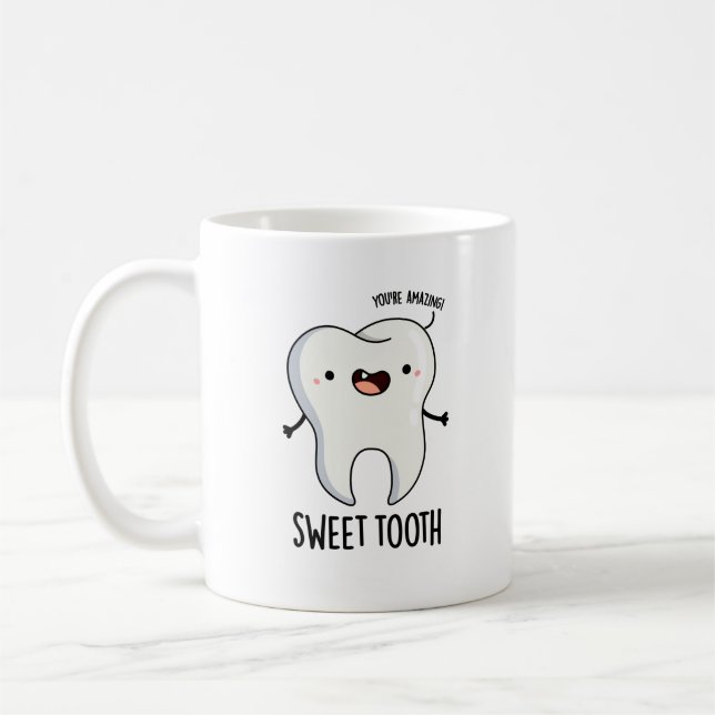 Sweet Tooth Funny Dental Puff Kaffeetasse (Links)