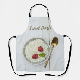 Sweet Tooth Reis Pudding mit Himbeeren Nachtisch Schürze