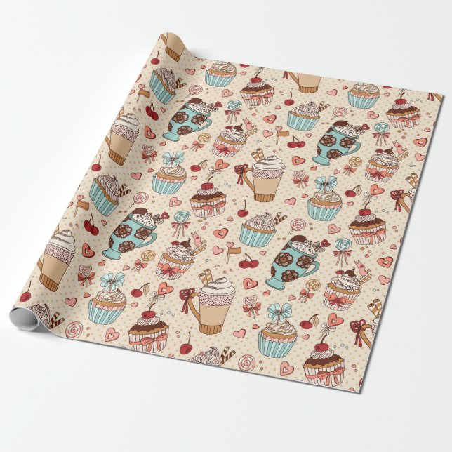Sweet Treats Wrapping Paper Geschenkpapier (Ungerollt)