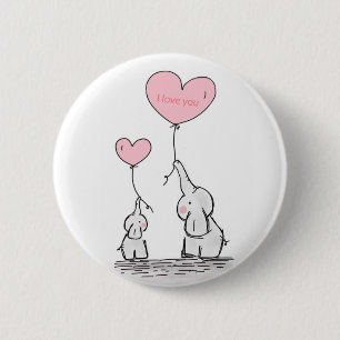 Sweet Trendy Elefant Button