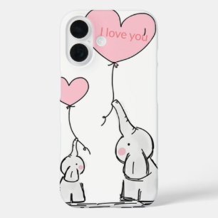 Sweet Trendy Elefant iPhone 16 Hülle