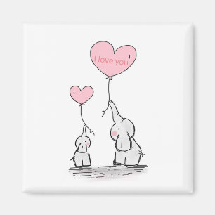Sweet Trendy Elefant Magnet