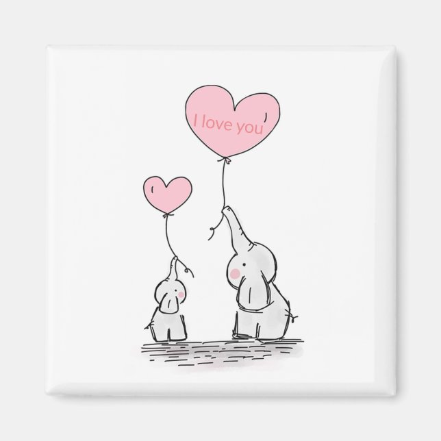 Sweet Trendy Elefant Magnet (Vorne)